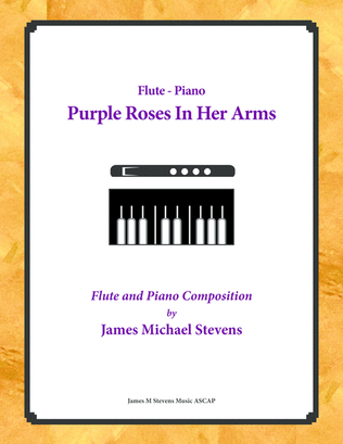 Book cover for Purple Roses In Her Arms - Flute & Piano