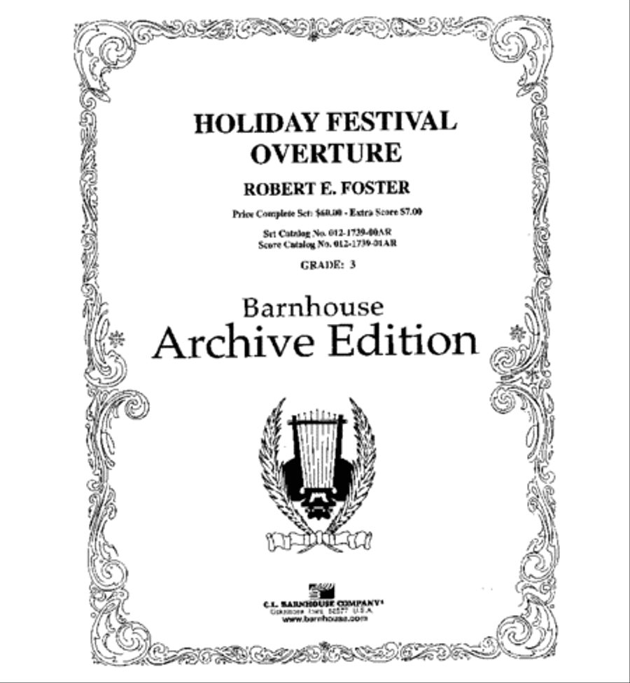 Holiday Festival Overture Concert Band scores gallery preview page 2