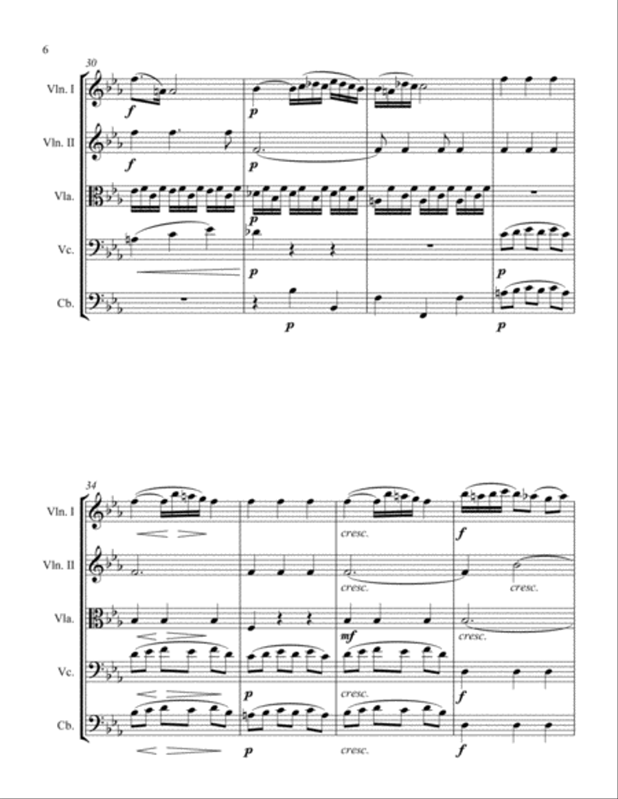 Larghetto Larghetto String Orchestra scores gallery preview page 6
