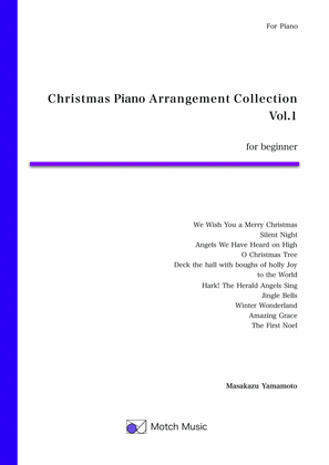 Book cover for Christmas Piano Arrangement Collection Vol.1 [Piano solo / beginner or intermediate]