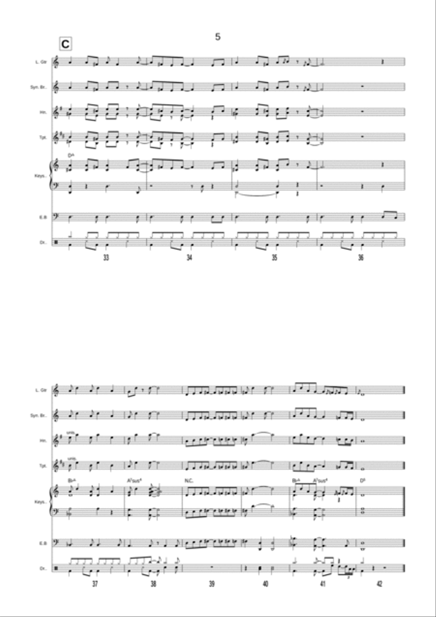 Quantum Leap Theme Horn scores gallery preview page 5