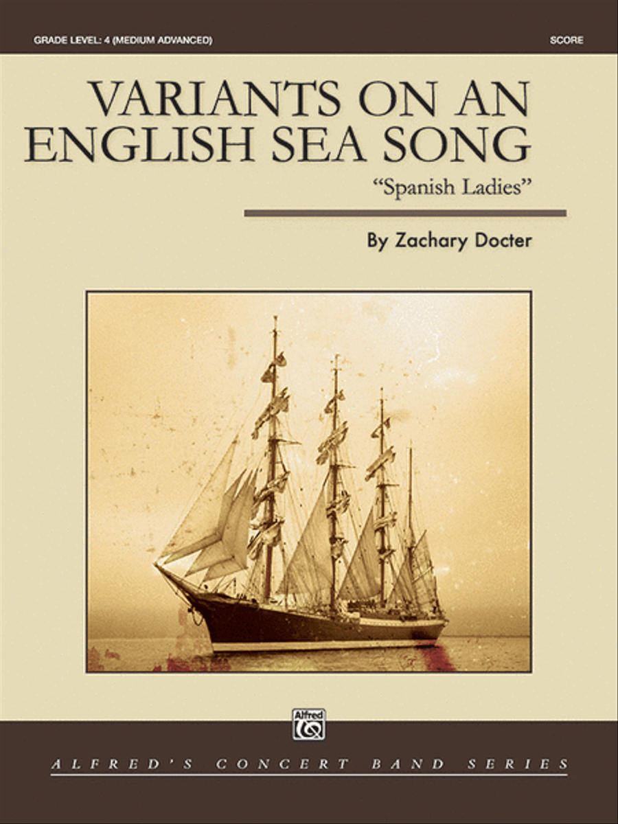 Variants on an English Sea Song Concert Band scores gallery preview page 1