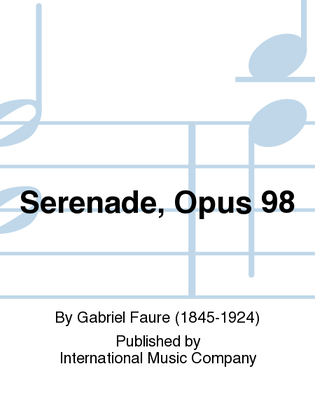 Book cover for Serenade, Opus 98