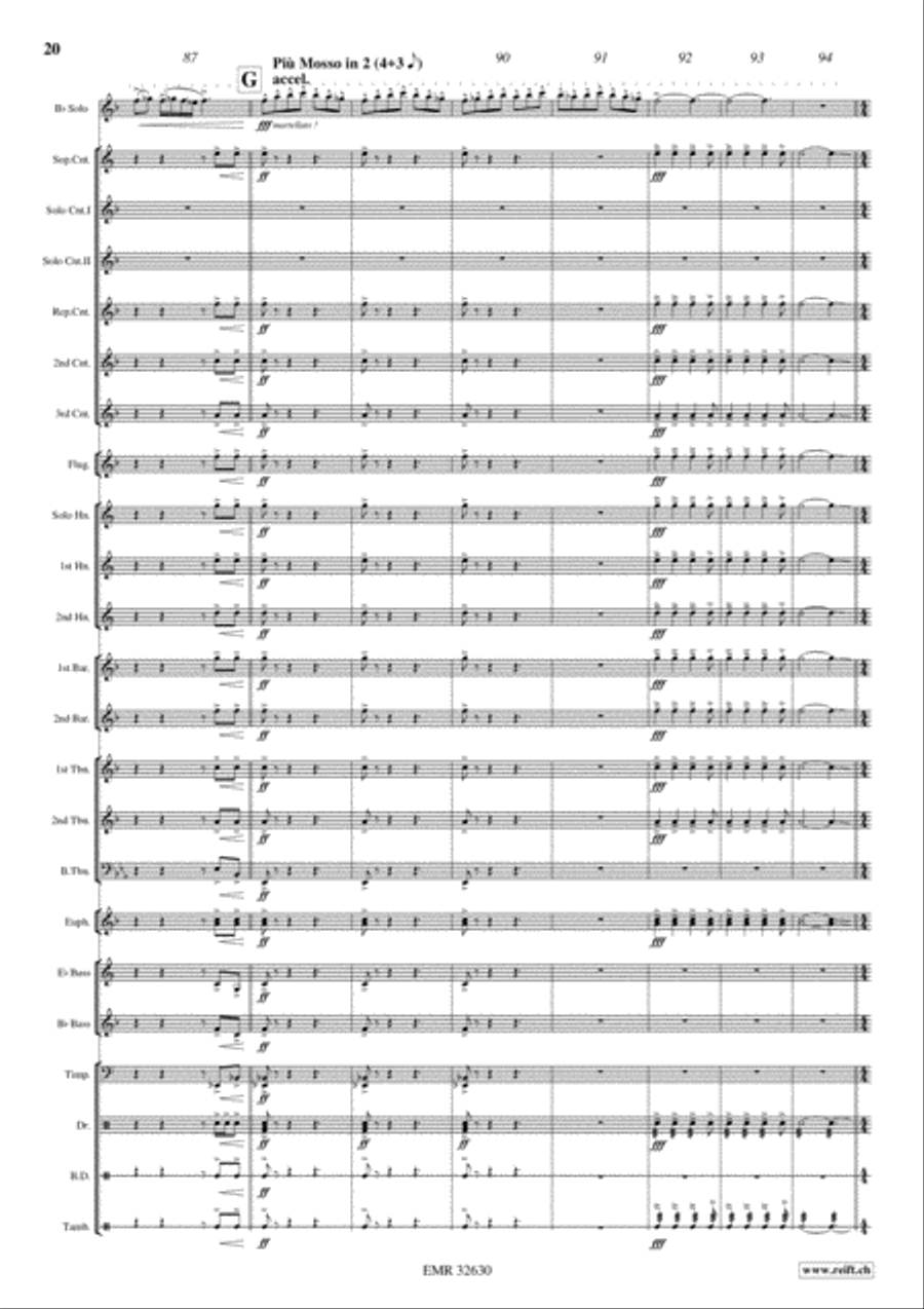 Bulgarian Festival Brass Band scores gallery preview page 21