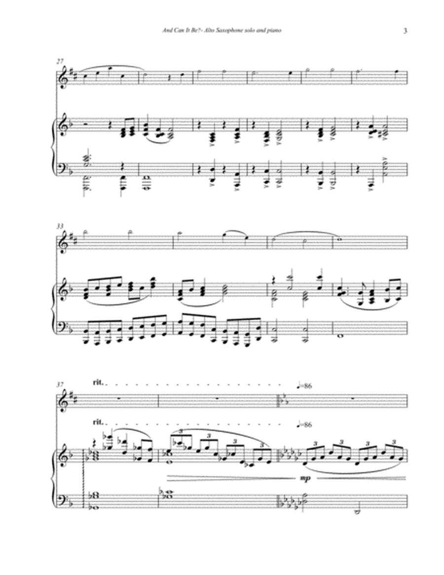 Alto Sax - "And Can It Be?" Theme and Variations image number null