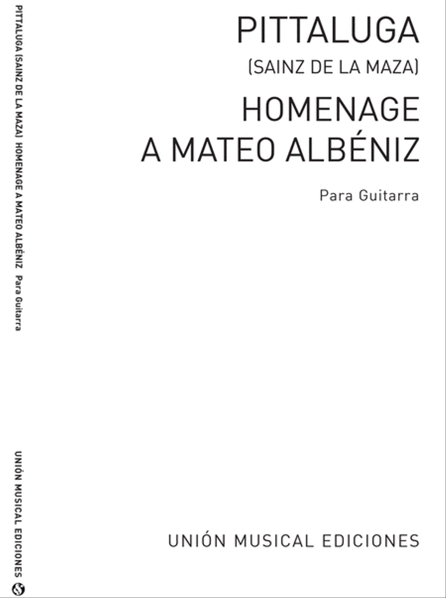 Homenaje A Mateo Albeniz Acoustic Guitar scores gallery preview page 1