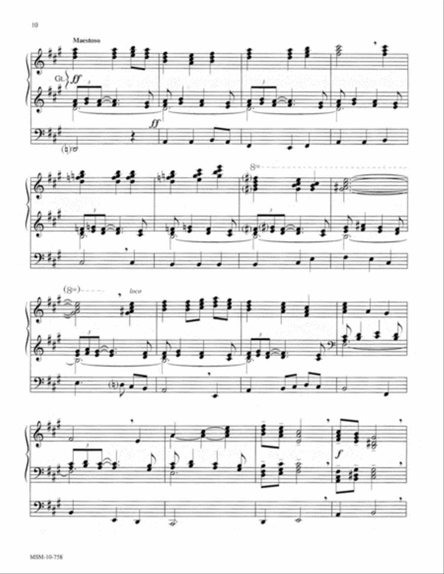 Three Hymns of Praise, Set 3 Organ scores gallery preview page 5