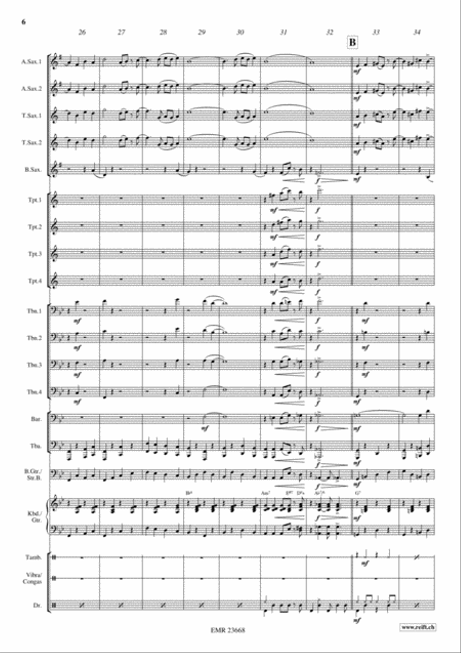 Sweet Georgia Brown Big Band scores gallery preview page 6