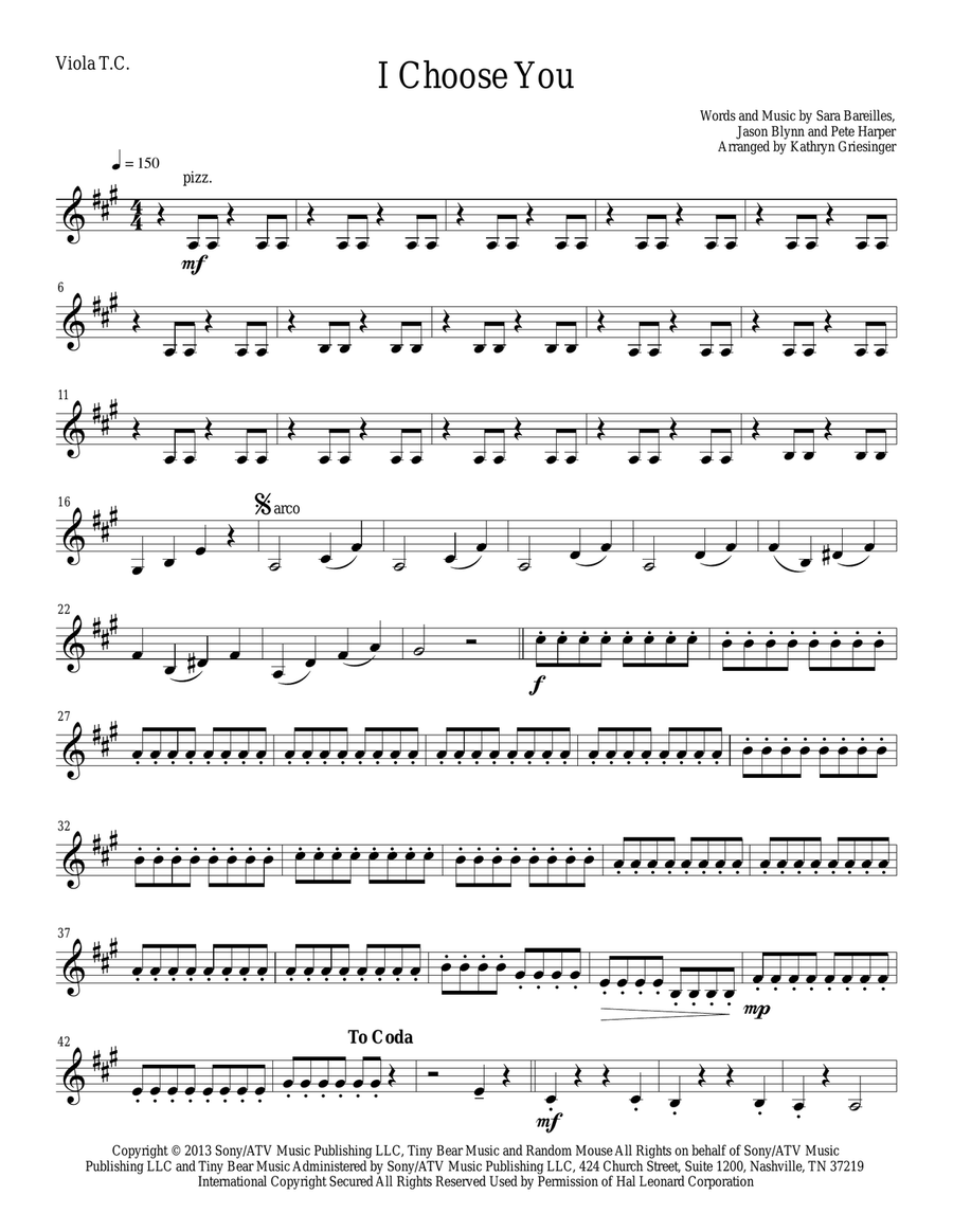 I Choose You I Choose You String Quartet scores gallery preview page 5
