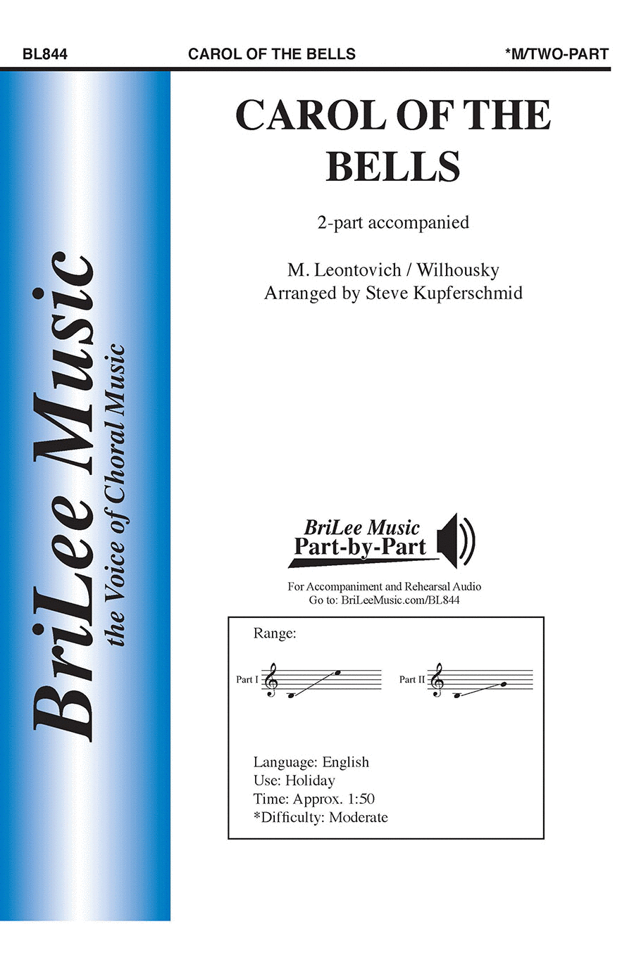 Carol of the Bells 2-Part scores gallery preview page 1