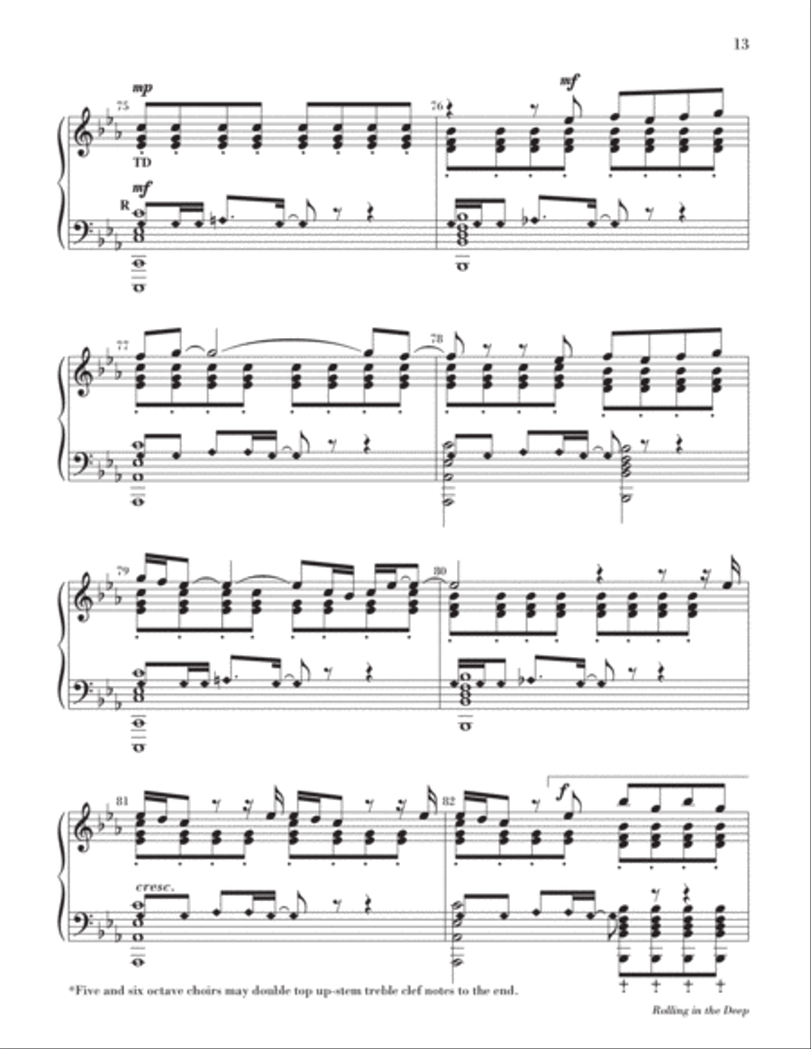 Rolling in the Deep 2-Octaves scores gallery preview page 14