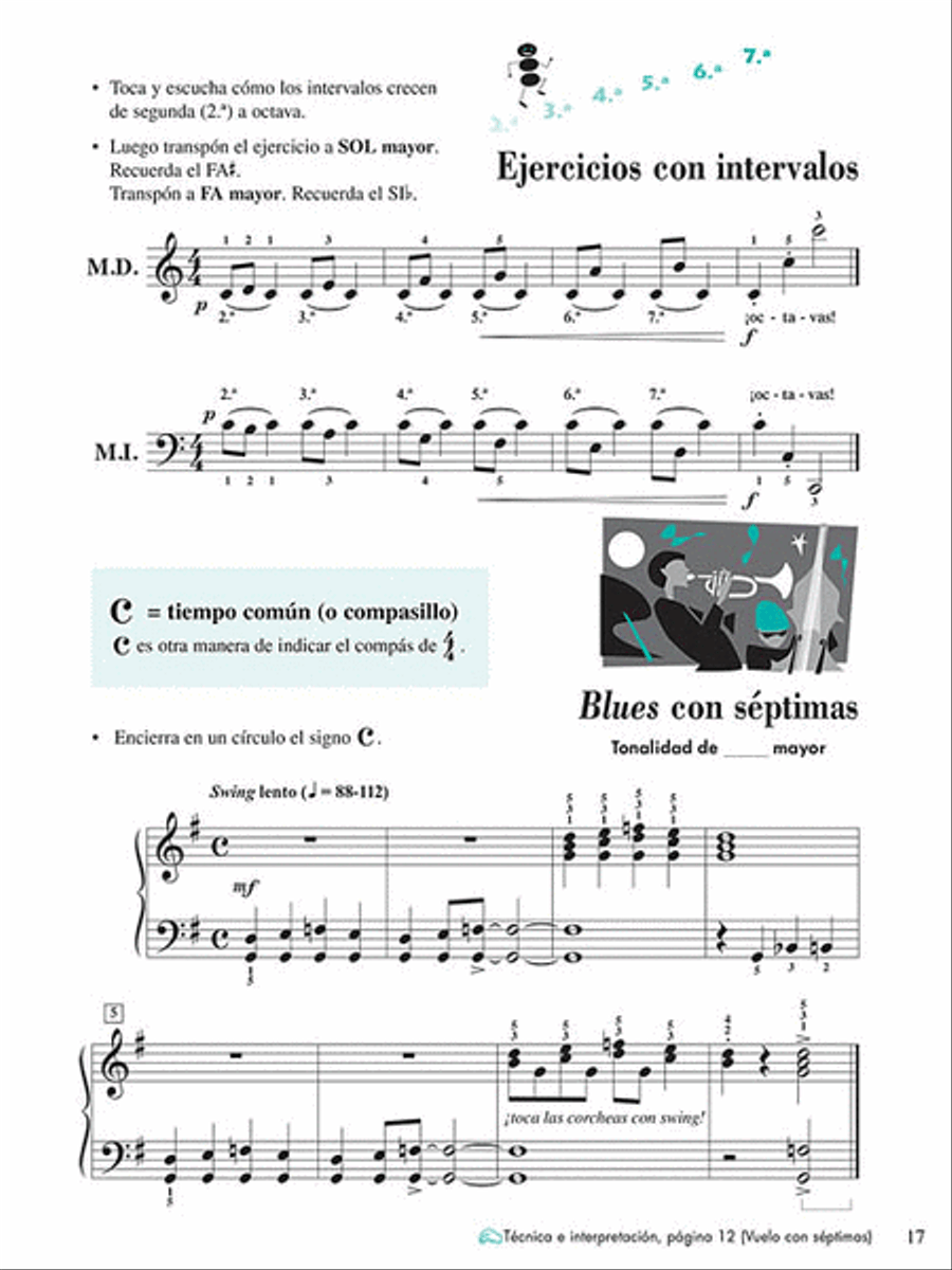 Libro de lecciones y teoria, Nivel 5 Piano Method scores gallery preview page 2