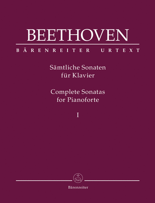 Book cover for Complete Sonatas for Pianoforte I