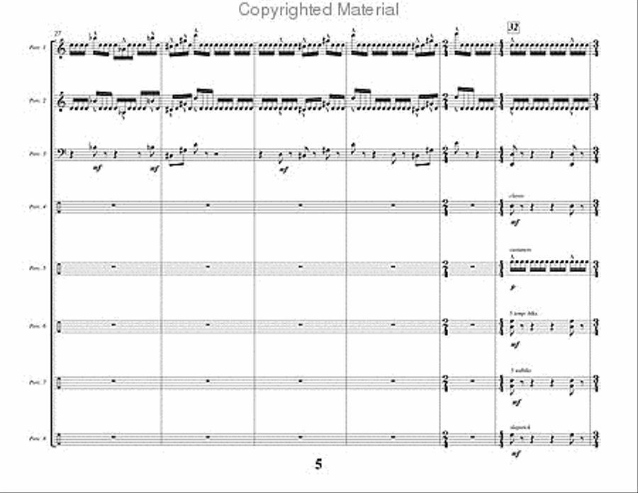 Mixtures Percussion Ensemble scores gallery preview page 6