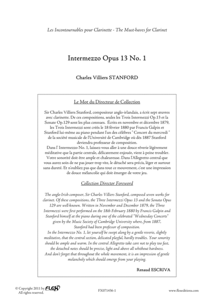 Intermezzo Opus 13 No. 1 image number null
