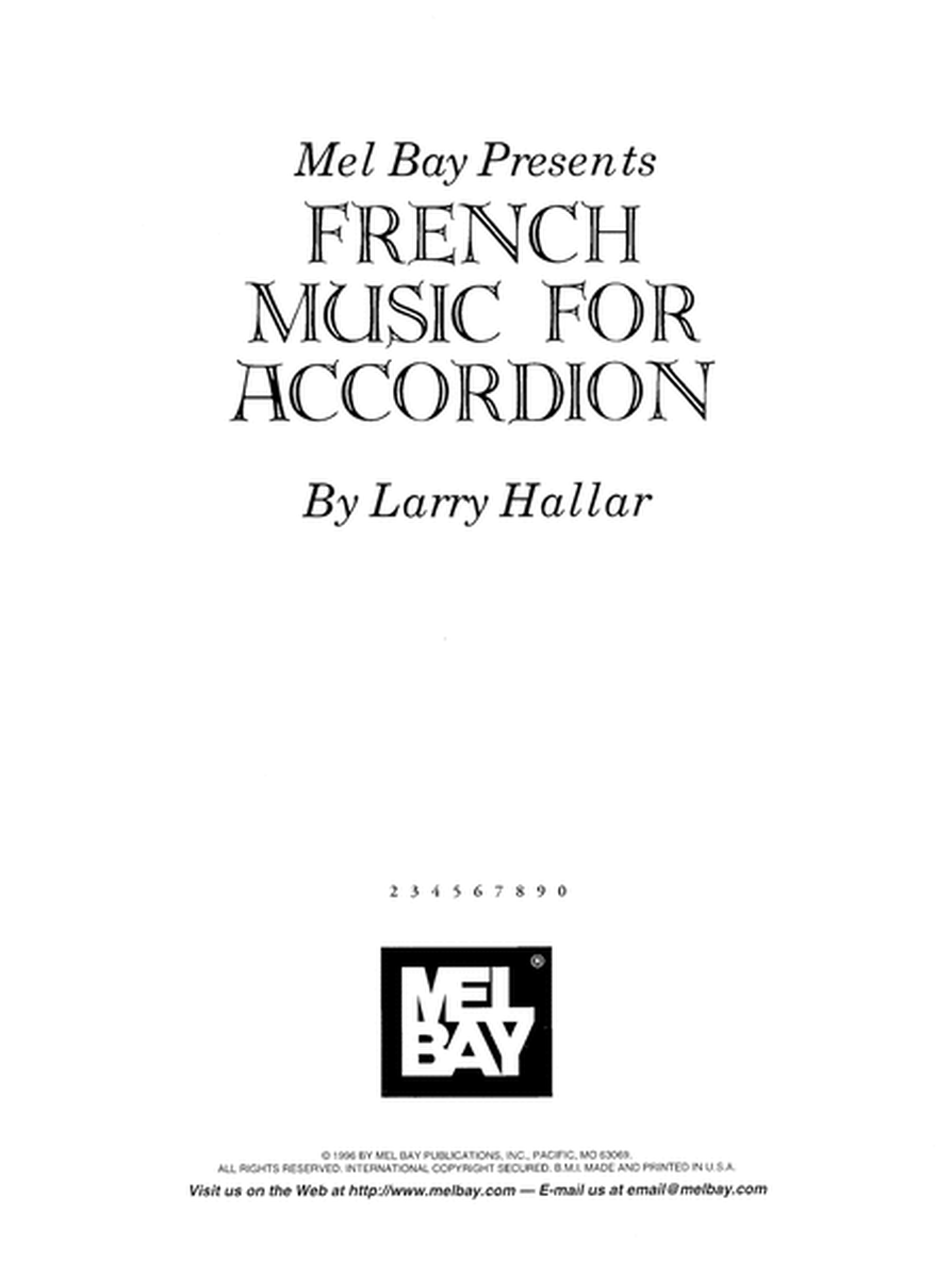 French Music for Accordion