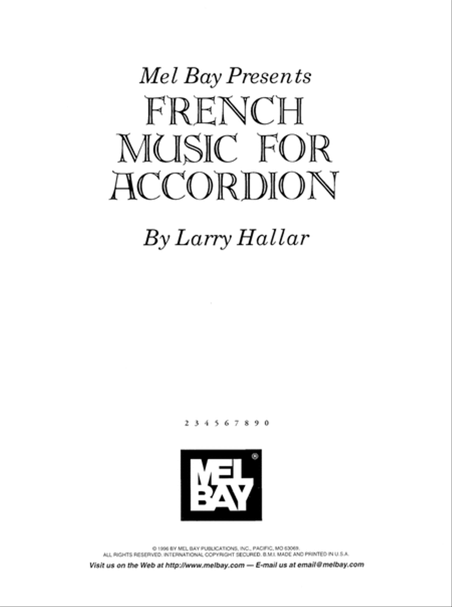 French Music for Accordion Accordion scores gallery preview page 2