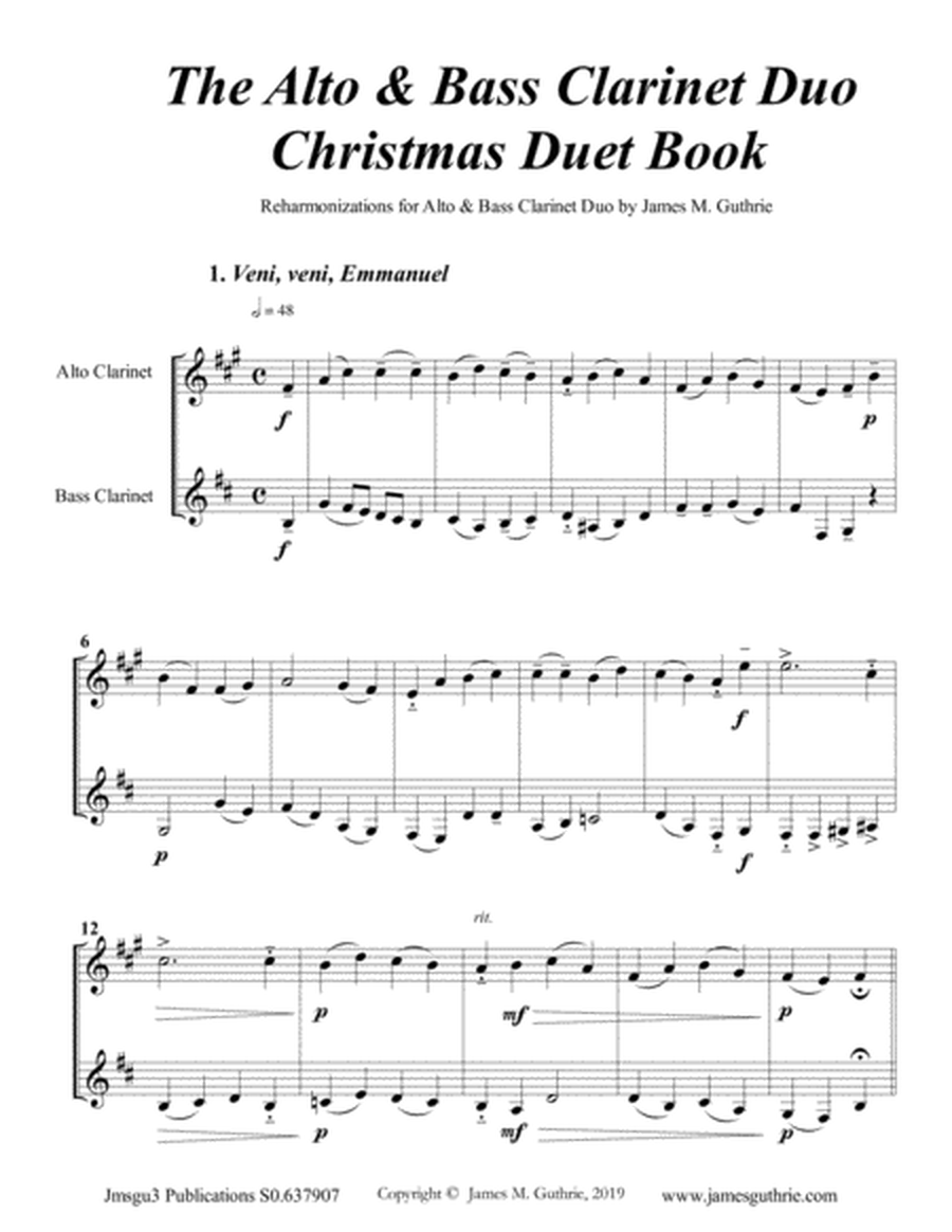 The Alto & Bass Clarinet Christmas Duet Book image number null