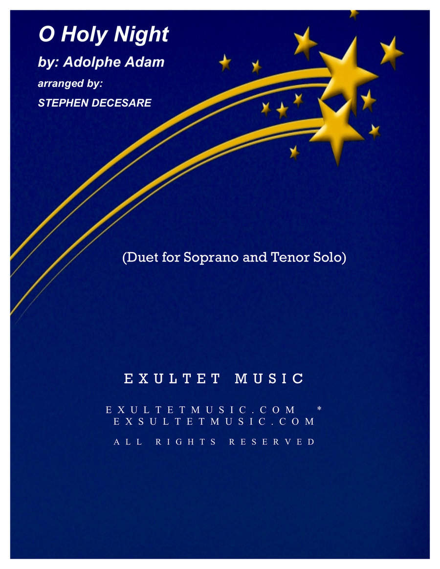 Book cover for O Holy Night (Duet for Soprano and Tenor Solo)