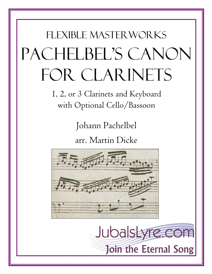 Canon (Clarinet and Keyboard) Bassoon scores gallery preview page 1