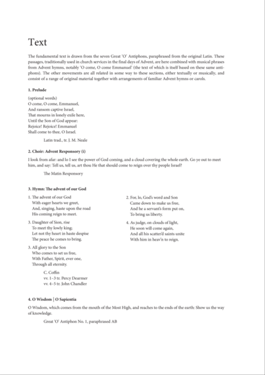 O Come, Emmanuel 4-Part scores gallery preview page 4