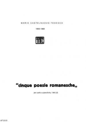 Book cover for Cinque poesie romanesche