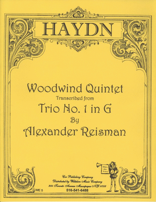 Quintet for Winds from "Trio No. 1 in G" ( Alexander Reisman)
