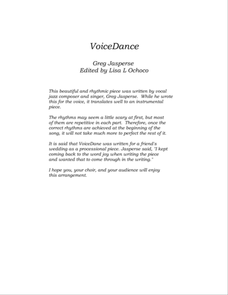 Voicedance Woodwind Ensemble scores gallery preview page 4