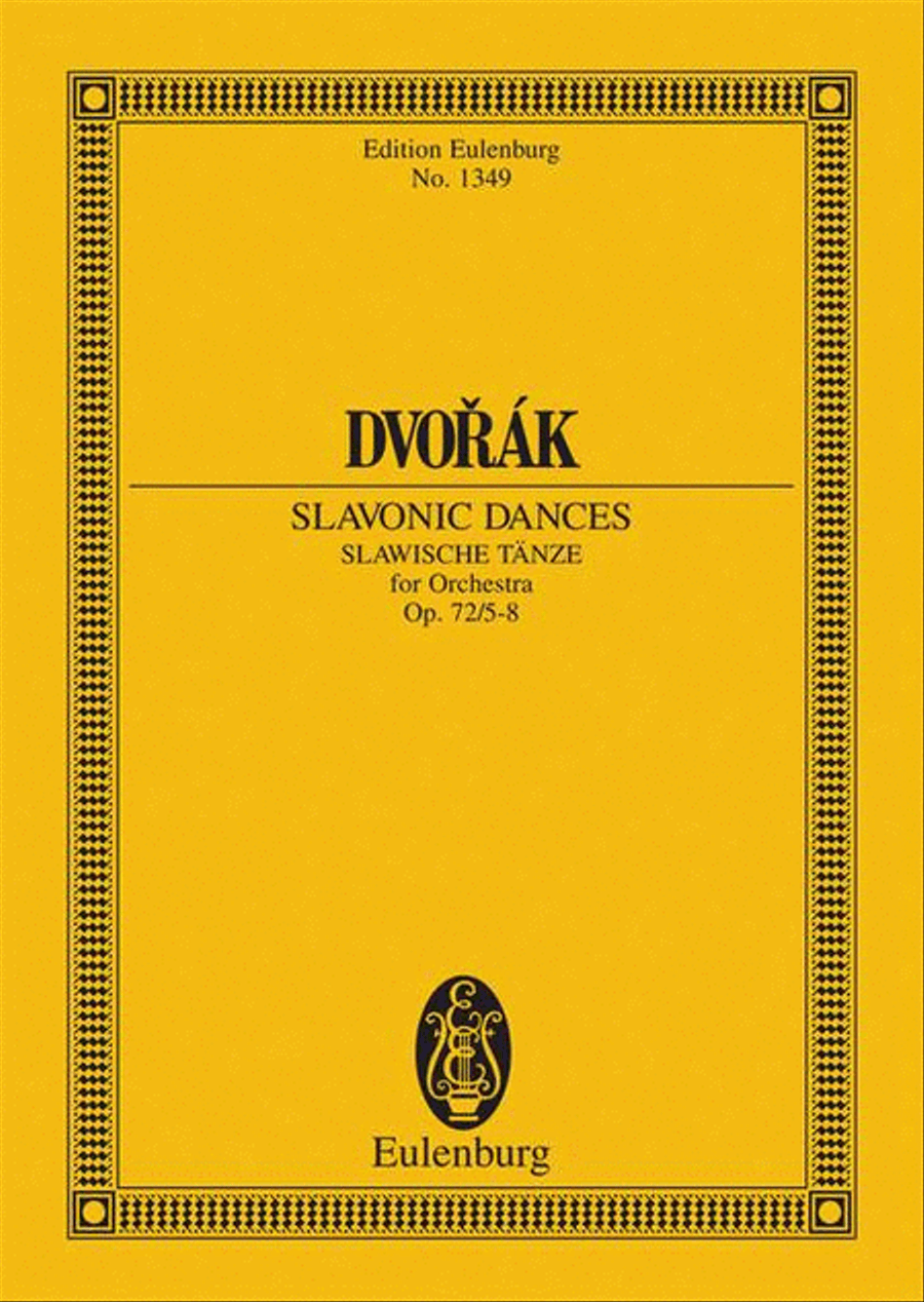 Slavonic Dances Orchestra scores gallery preview page 1