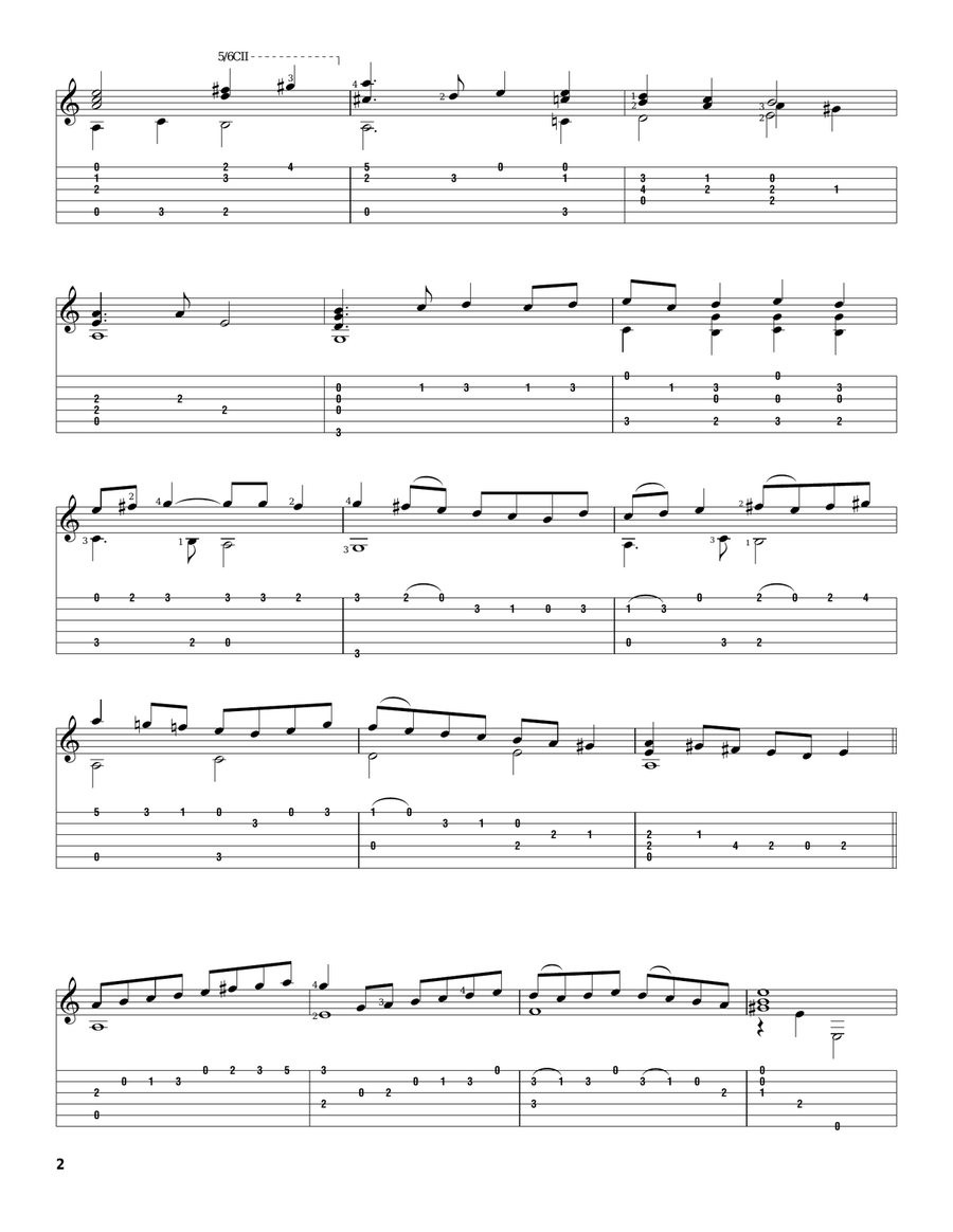 Lord Willoughby's Welcome Home Acoustic Guitar scores gallery preview page 2