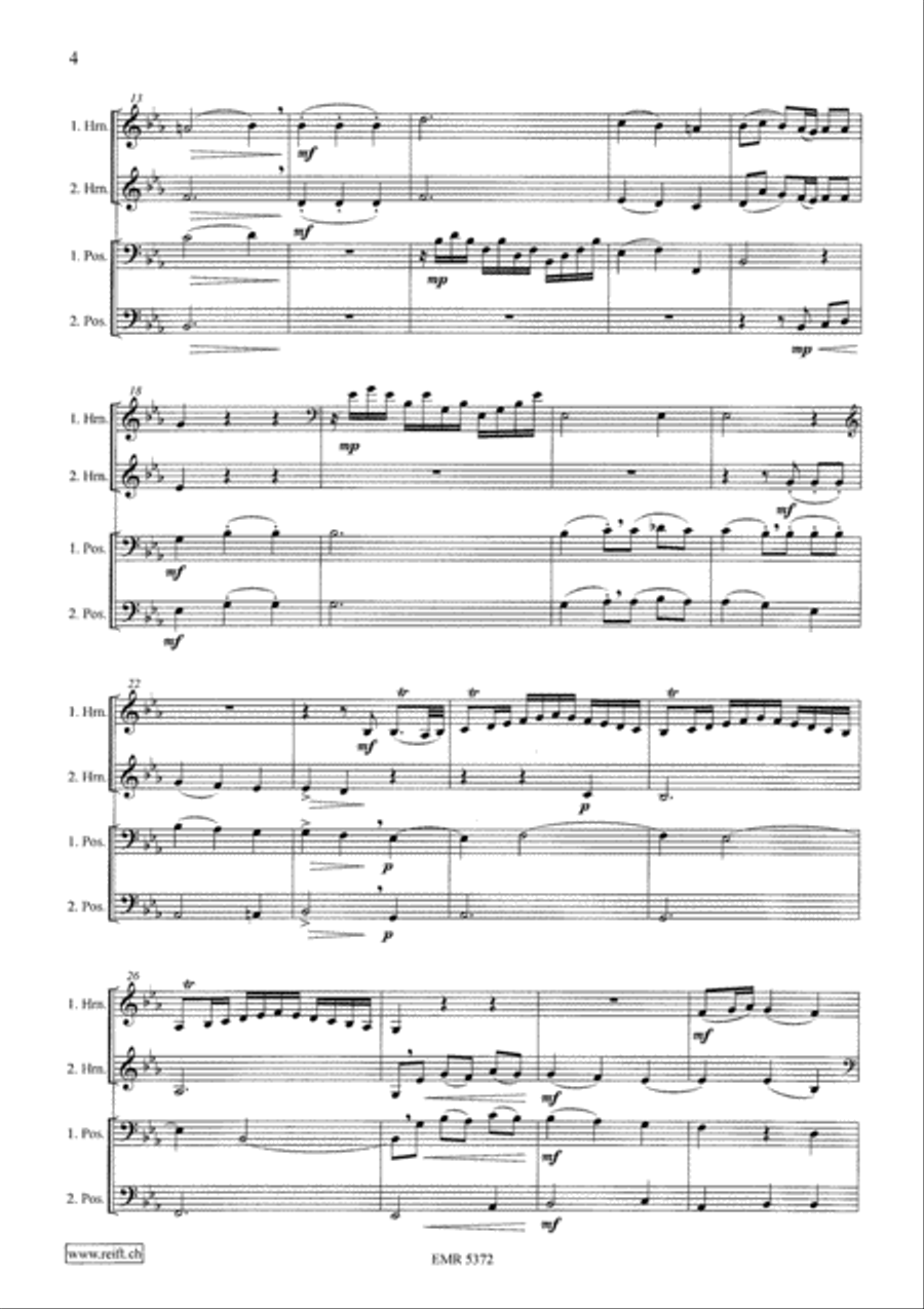 Sonata a Quattro Brass Ensemble scores gallery preview page 4