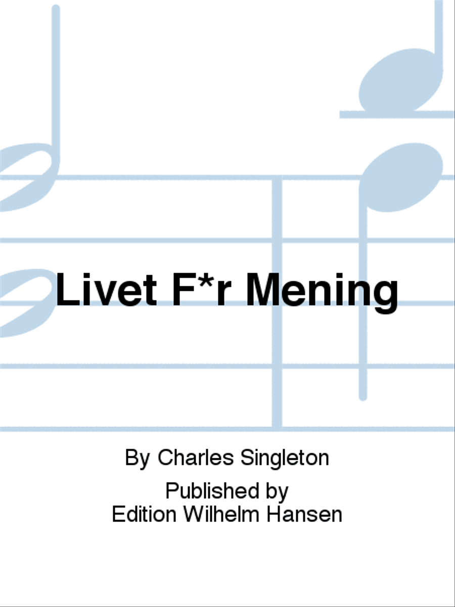 Livet F·r Mening Livet F·r Mening Voice Solo scores gallery preview page 1