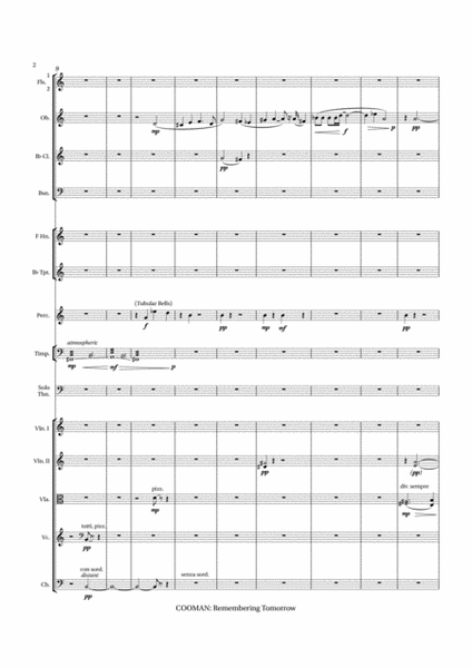 Carson Cooman: Remembering Tomorrow: Trombone Concerto (2004) for trombone and orchestra), score plu