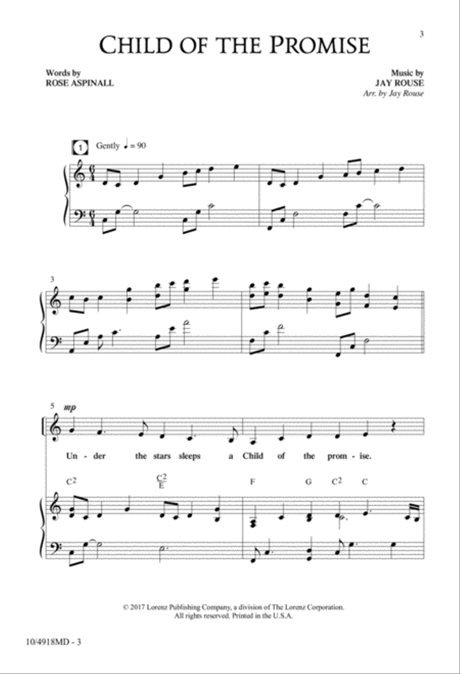 Child of the Promise 4-Part scores gallery preview page 2