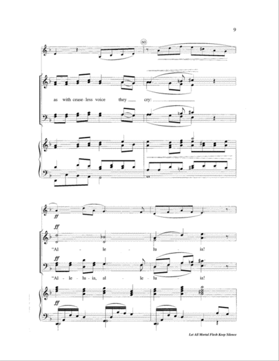 Let All Mortal Flesh Keep Silence 4-Part scores gallery preview page 9