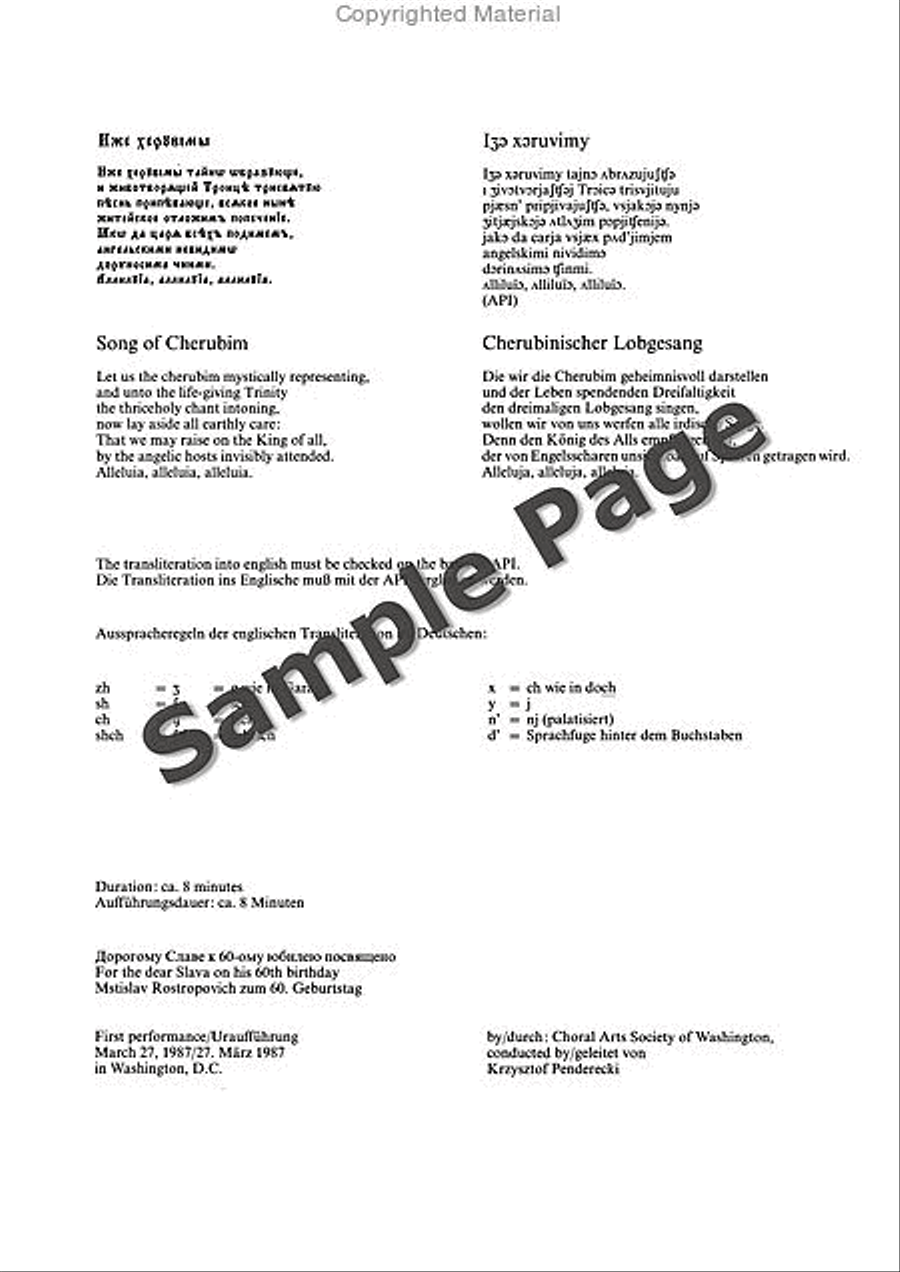 Song of Cherubim (1987) Song of Cherubim (1987) Divisi scores gallery preview page 3