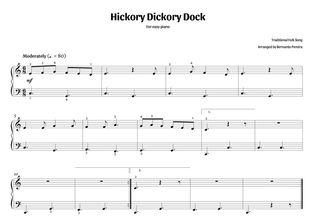 Hickory Dickory Dock (easy piano)