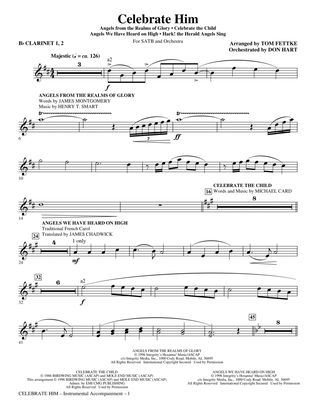 Celebrate Him (Medley) - Bb Clarinet 1 & 2