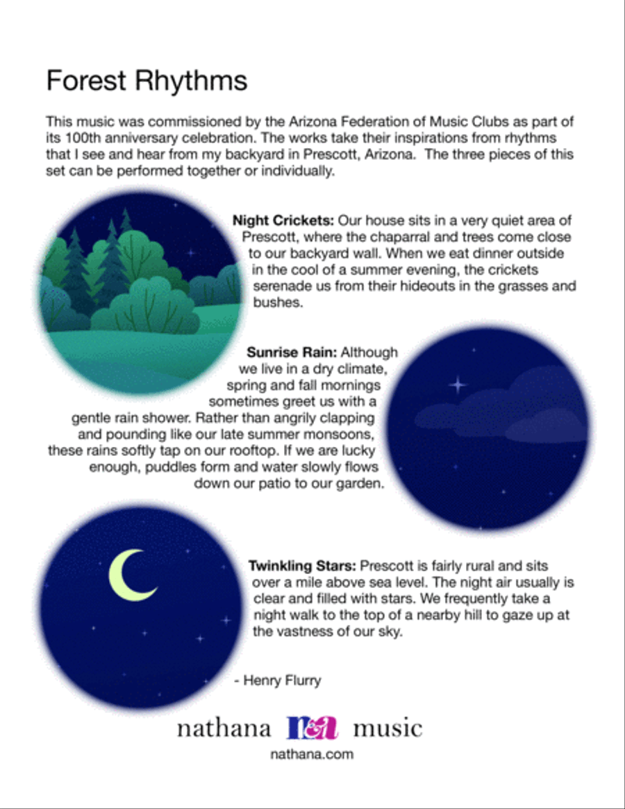 Forest Rhythms Piano Solo scores gallery preview page 2