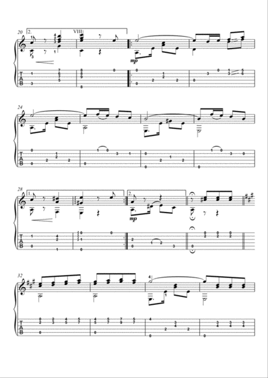 Iparraguirre Pieces for Guitar Classical Guitar scores gallery preview page 2