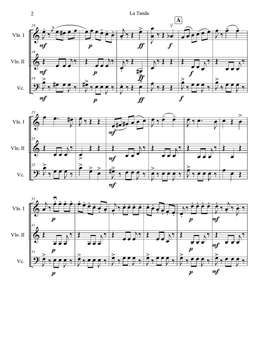 La Tanda String Trio scores gallery preview page 2