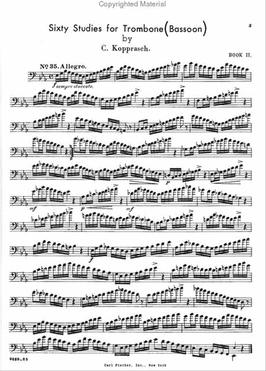 Sixty Selected Studies for Trombone Trombone scores gallery preview page 2