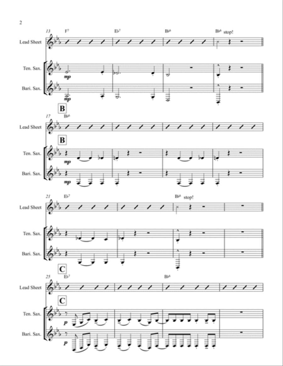 Bright And Early Bright And Early Jazz Ensemble scores gallery preview page 2