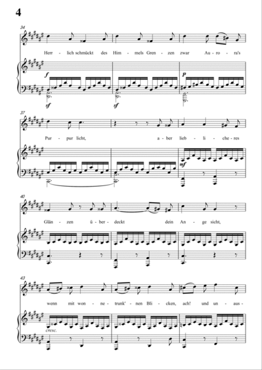 Schubert-Als ich sie errothen sah in #F for Vocal and Piano Voice scores gallery preview page 5