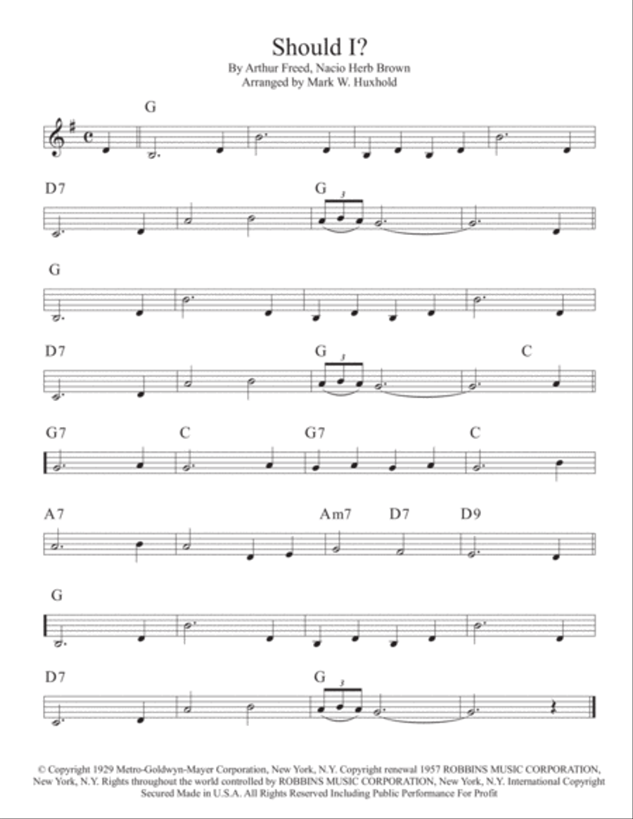 Should I? Piano scores gallery preview page 1
