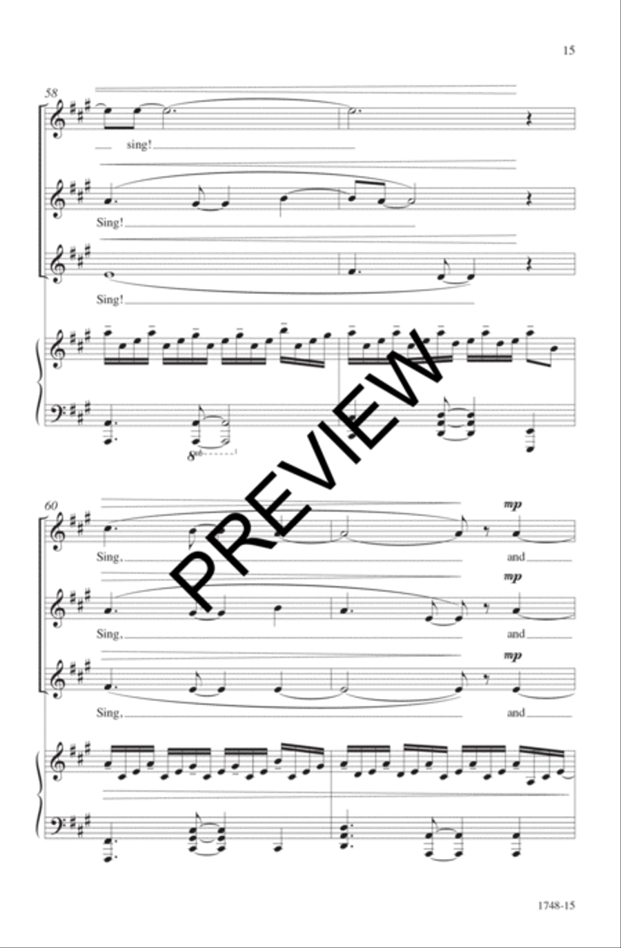 The Gift To Sing SSA scores gallery preview page 16