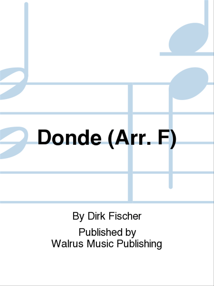 Donde (Arr. F)
