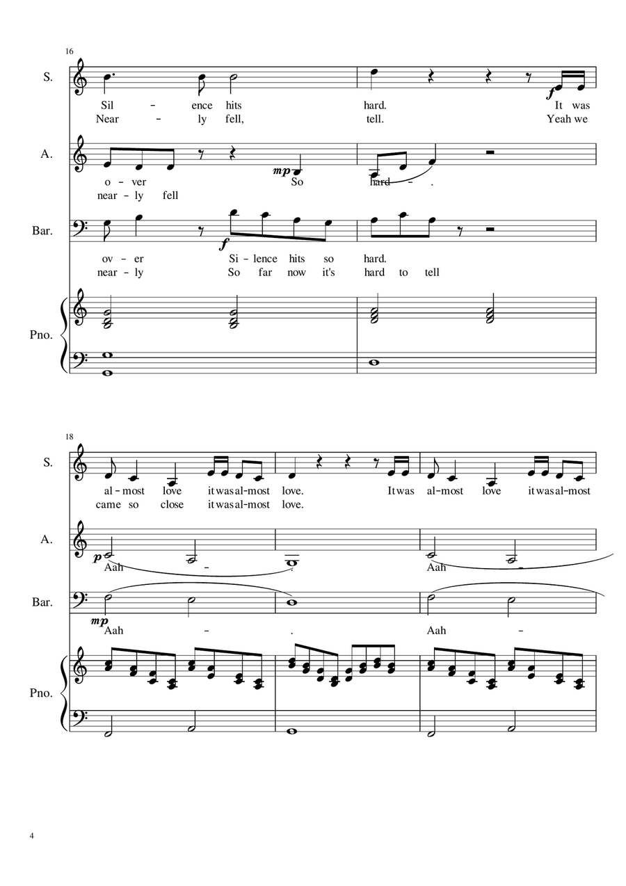 Skin (Rag n Bone Man) 3-Part scores gallery preview page 4