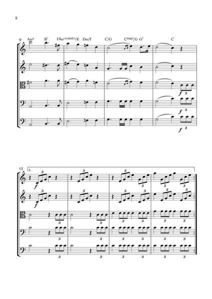 Wedding March - For String Quintet - With chords image number null