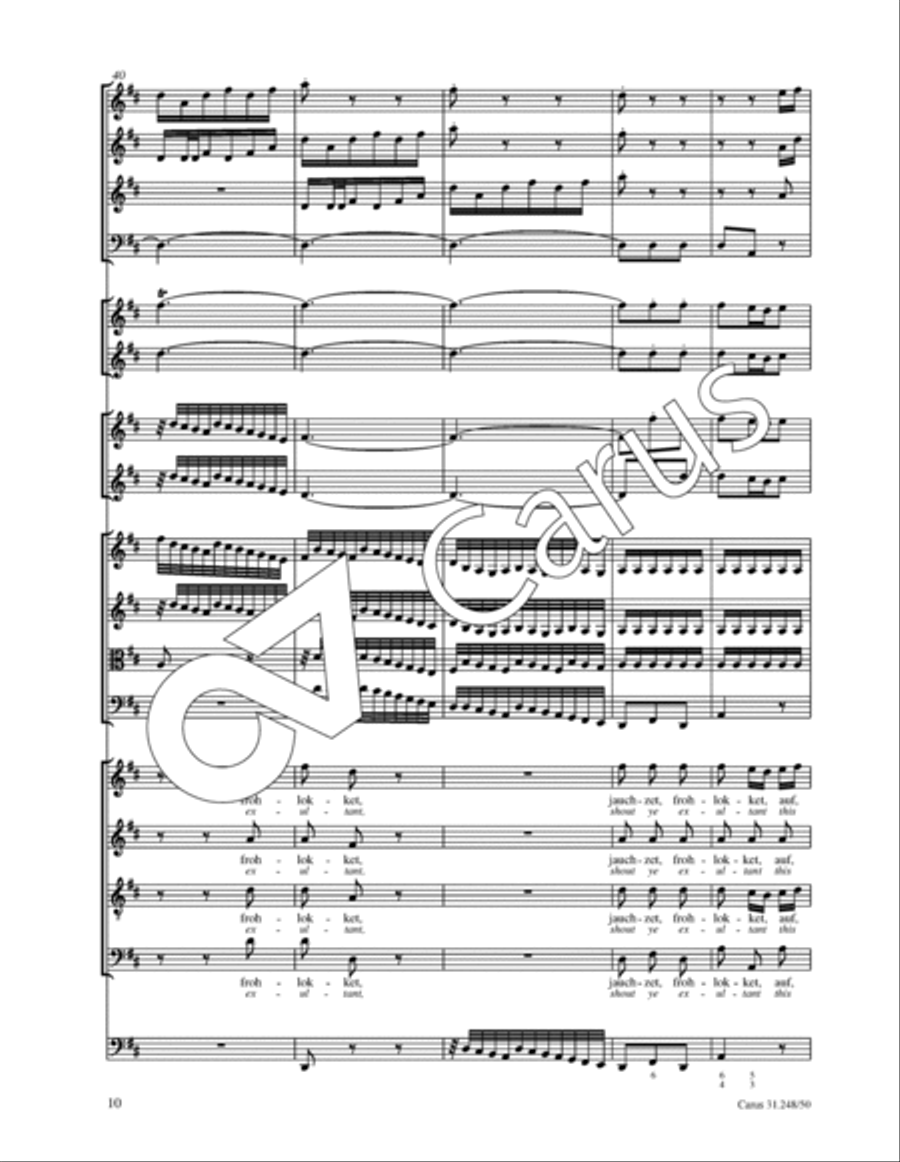 Christmas Oratorio SSATB scores gallery preview page 21